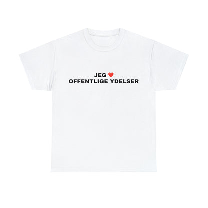 JEG ELSKER OFFENTLIGE YDELSER T-SHIRT